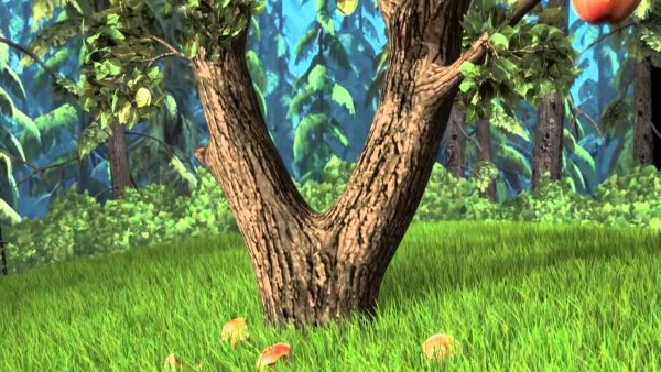 Лес из мультфильма Маша и медведь
