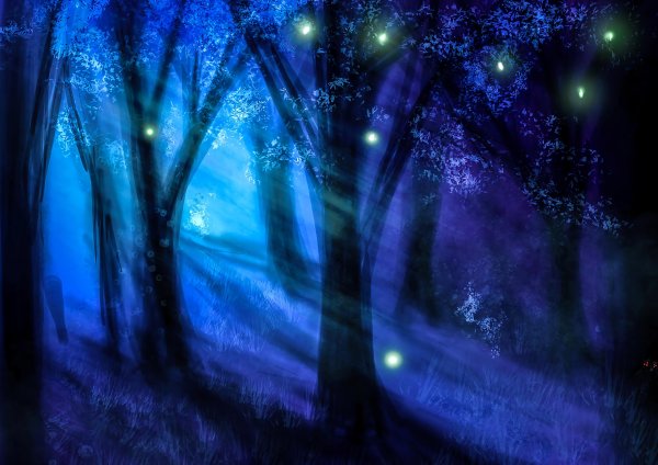 Синий сказочный лес