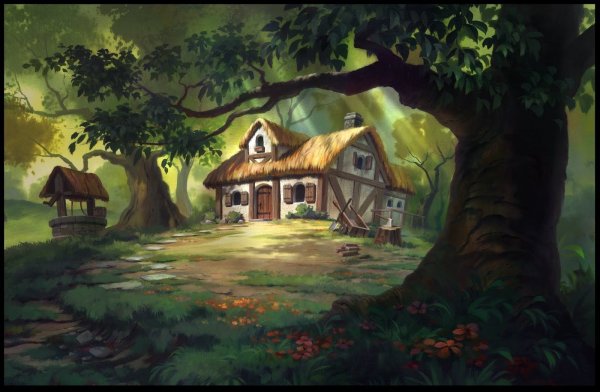 Сказочный деревенский домик