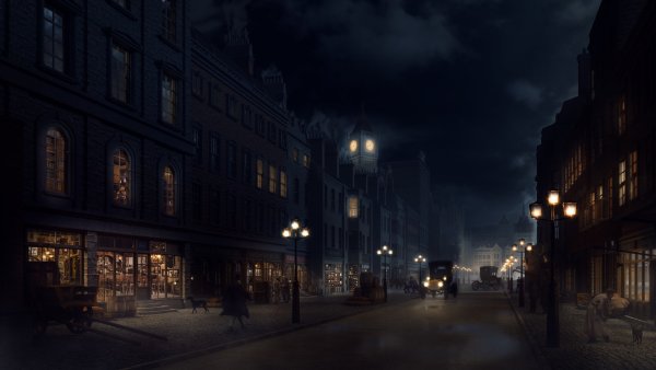 Мрачный переулок 19 век Лондон