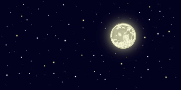 Луна и звезды