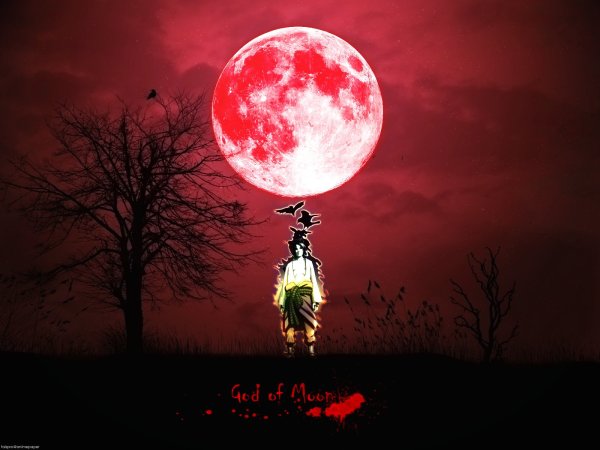 Красная Луна аниме Наруто