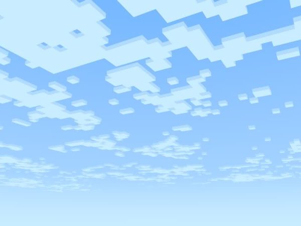 Небо в пиксельном стиле