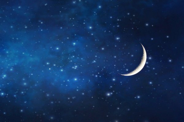 Ночь Луна звезды