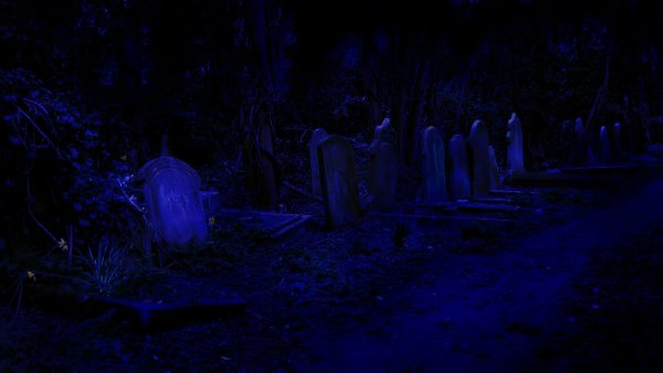 Старое кладбище ночью