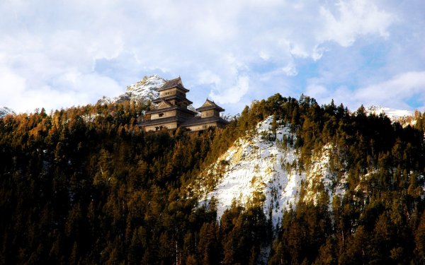 Япония храм монастырь на горе