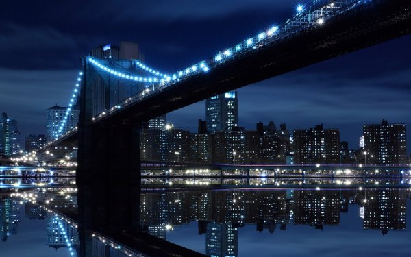 Ночной Бруклинский мост