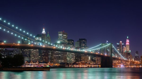 Нью Йорк Бруклинский мост Wallpaper