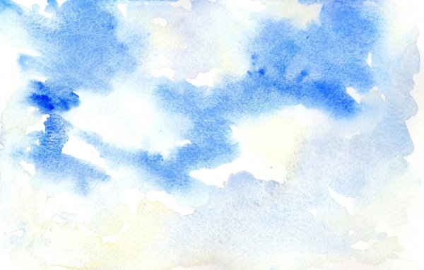 Облака акварелью