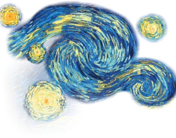 Звёздная ночь Ван Гог детали