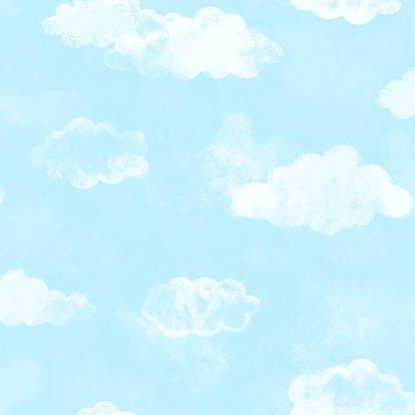 Голубой фон с облачками