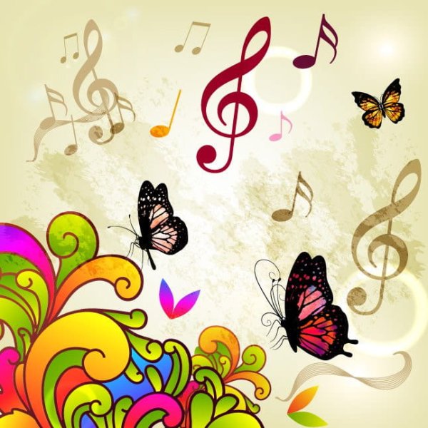 Бабочка музыкальная