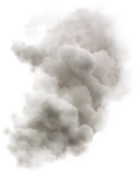 Облако дыма на прозрачном фоне