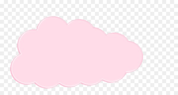 Розовое облачко на прозрачном фоне