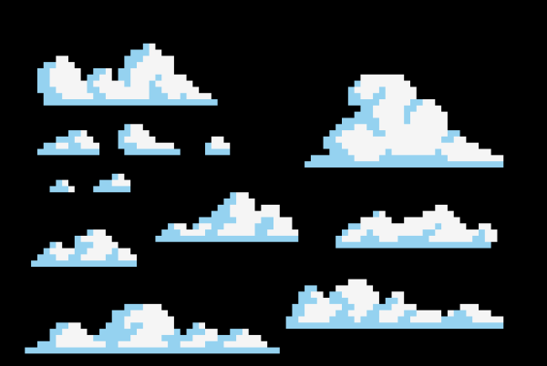 Пиксельные облака