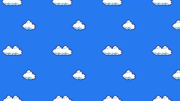 Пиксельный фон облака