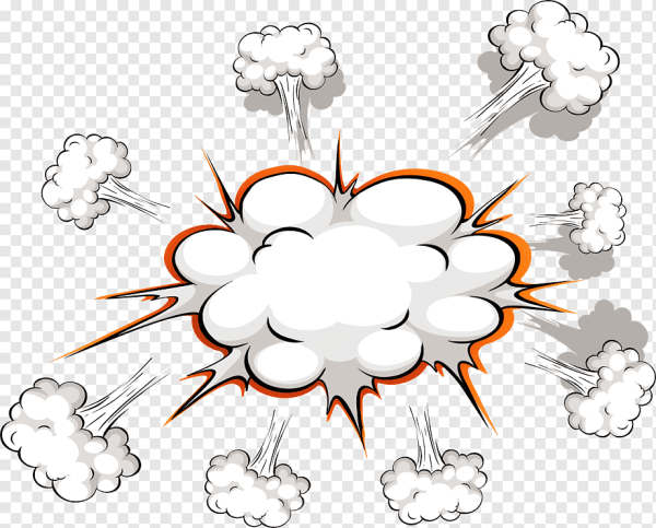 Комиксовые облачка взрыв