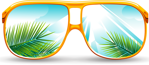 Солнечные очки с пальмами