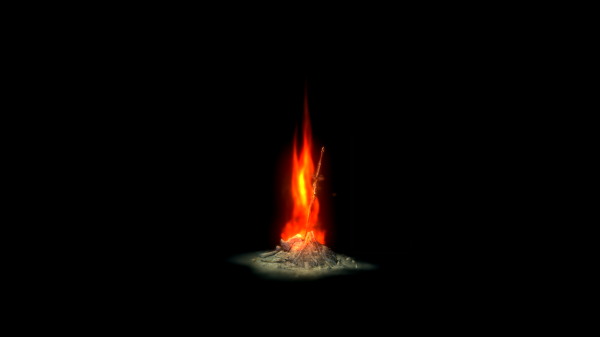 Гиф Bonfire Dark Souls