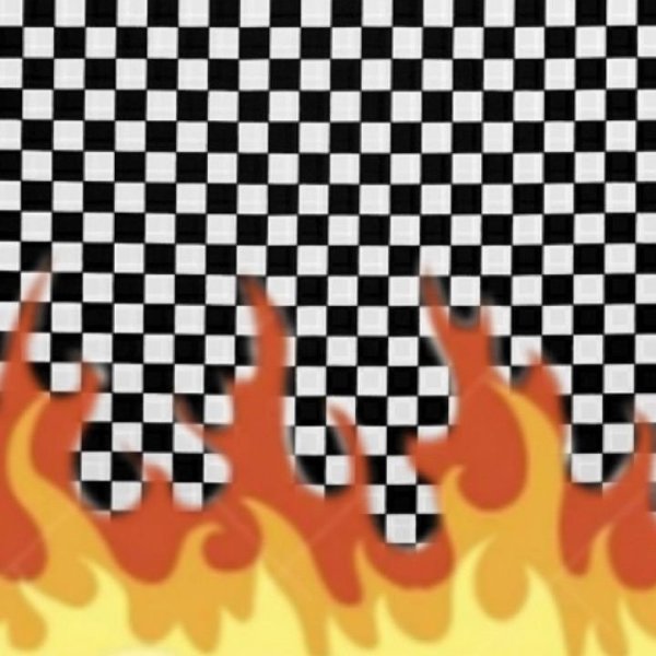 Огонь на шахматном фоне