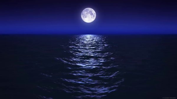 Ночь Луна море
