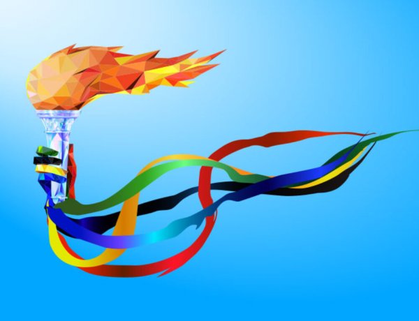 Фон олимпийский огонь