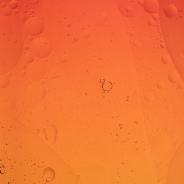 Оранжевый фон с пузырьками