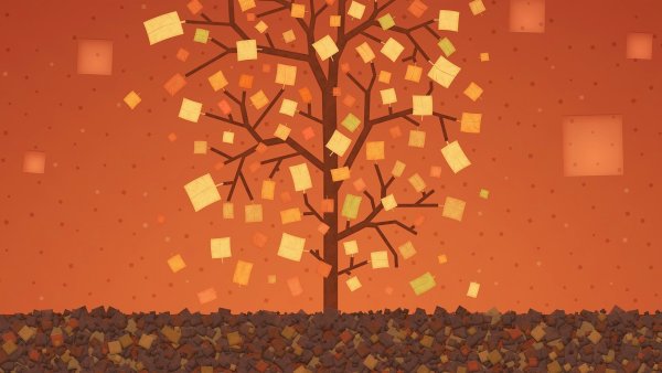 Осеннее дерево Минимализм