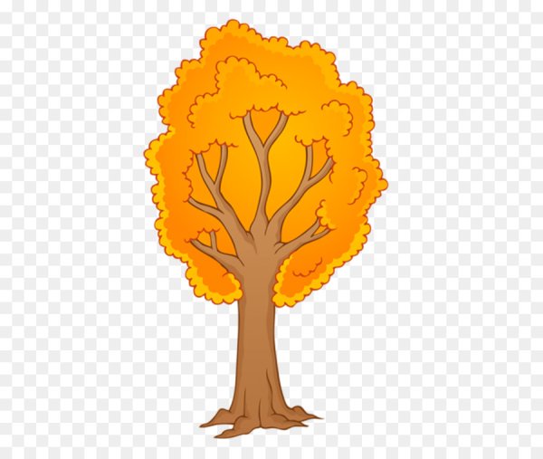 Осеннее дерево мультяшное