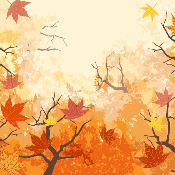 Осенний векторный фон
