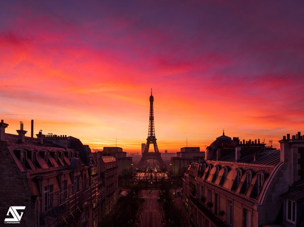 Рассвет в Париже
