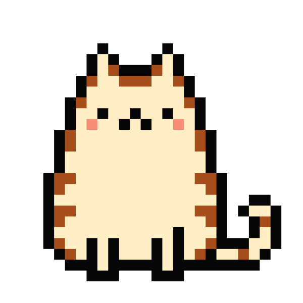 Пиксельный котик