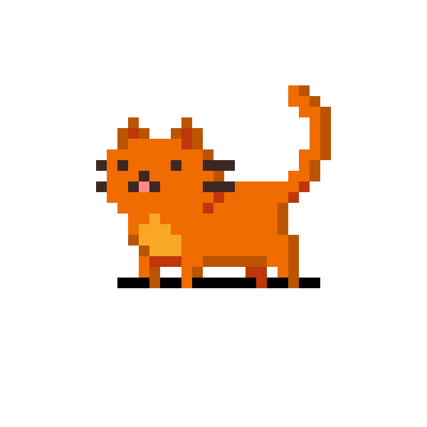 Кот из пикселей