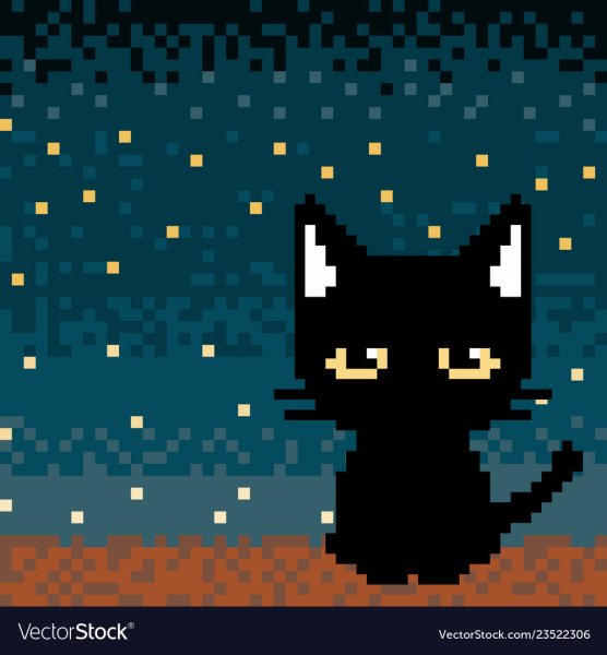 Котик пиксель