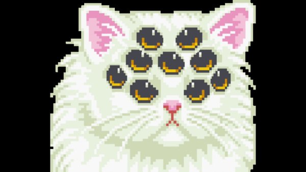 Кошка пиксель арт