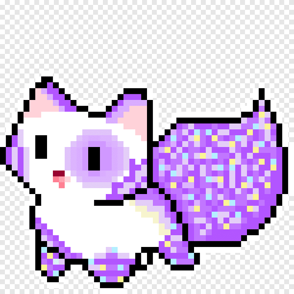 Котик из пикселей
