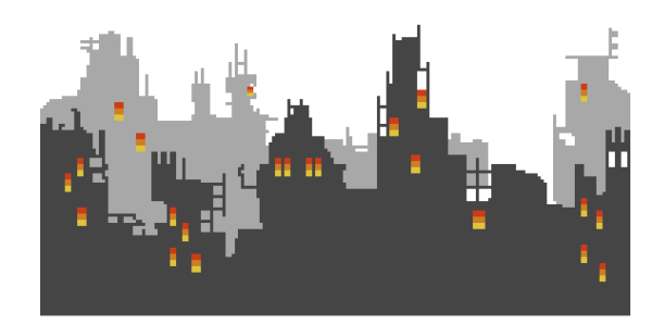 Пиксельный пожар