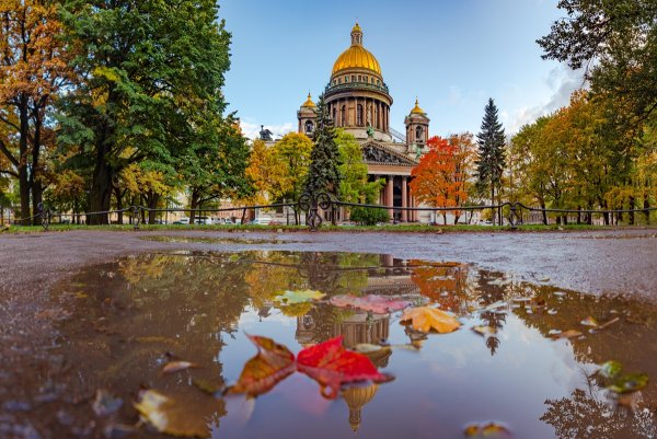 Санкт-Петербург Исаакиевский собор осень