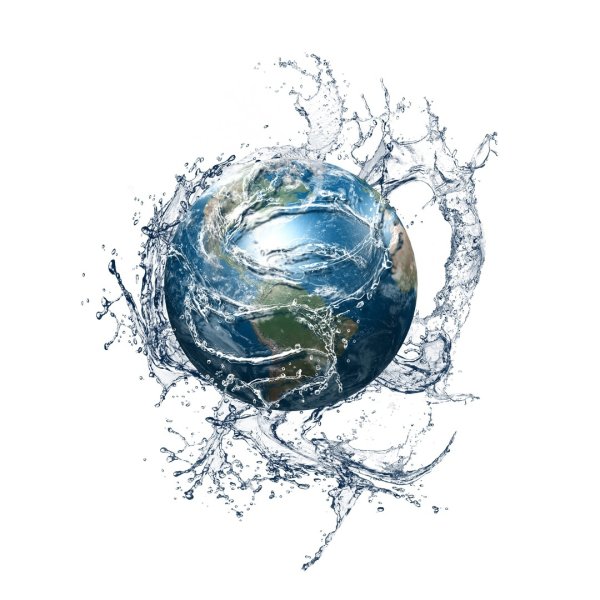 Земной шар из воды