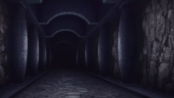 Темный коридор подземелья Хогвартс