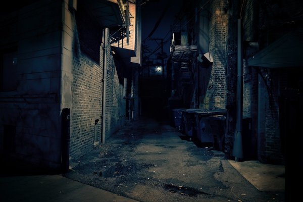 Аниме фон улица ночью темный переулок