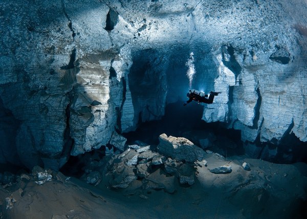 Подводная пещера в Пермском крае
