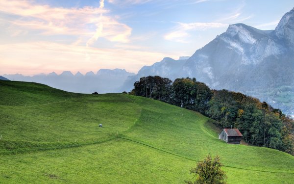 Зеленые холмы Швейцарии
