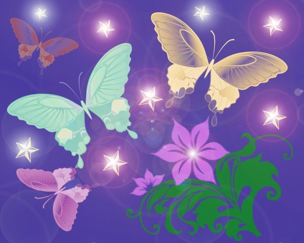 Красивые сказочные бабочки