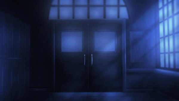 Тёмный коридор аниме школа