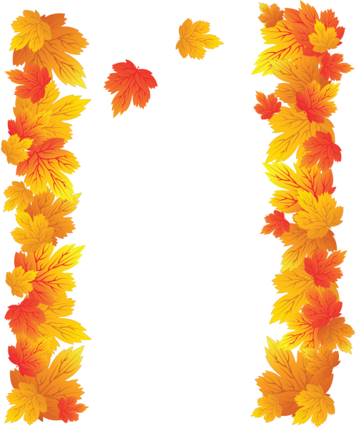 Фон рамка листья осень