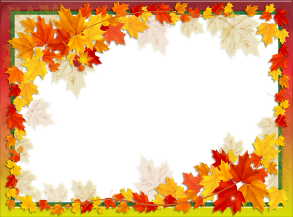 Осенние листья рамка