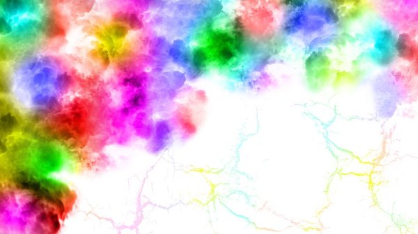 Фон с разноцветными облаками детский