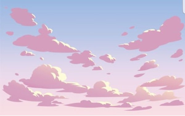 Векторное розовое облако