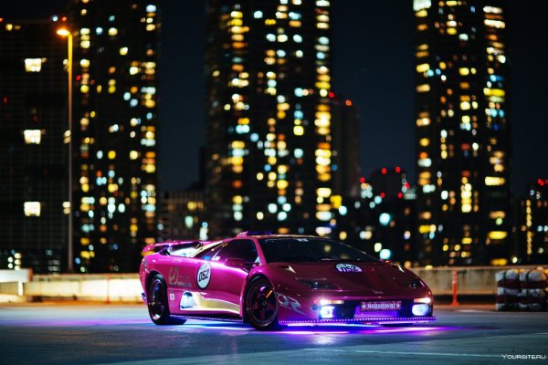 Purple Lamborghini Neon